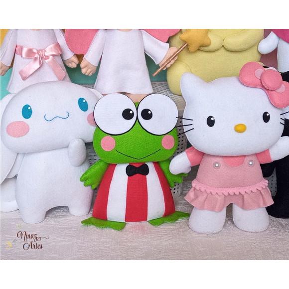 Kit com 10 Bonecos - Tema Hello Kitty