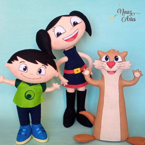 Kit com 3 Personagens - Tema Show da Luna