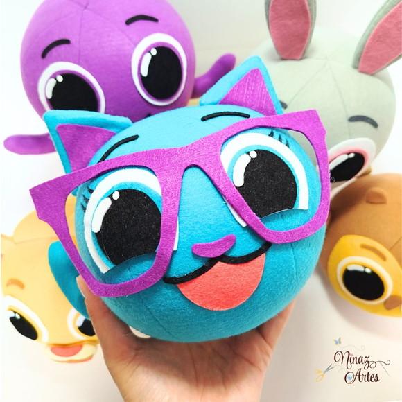 Kit com 5 Bonecos - Tema Bolofofos