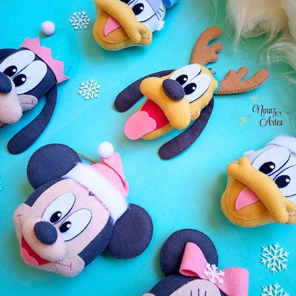 Kit com 6 Pingentes - Tema Mickey Candy