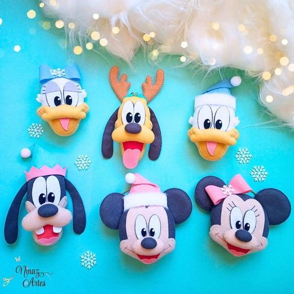 Kit com 6 Pingentes - Tema Mickey Candy