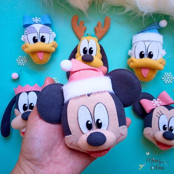 Kit com 6 Pingentes - Tema Mickey Candy