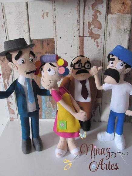Kit com 8 Personagens - Tema Chaves