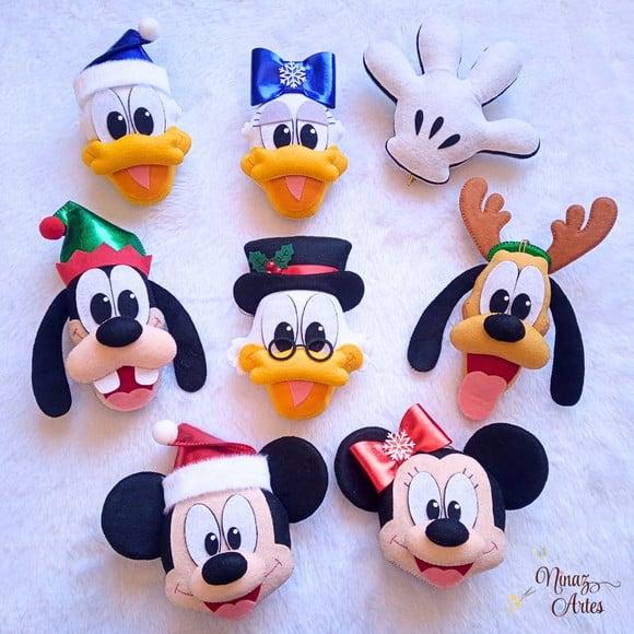 Kit com 8 Pingentes - Tema Mickey