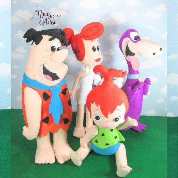 Kit Família Flintstones - com 4 Bonecos Decorativos
