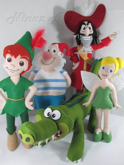 Kit Master com 10 Personagens - Tema Peter Pan