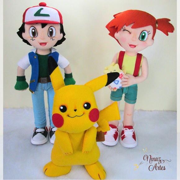 Kit Pikachu, Ash e Misty - Tema Pokémon