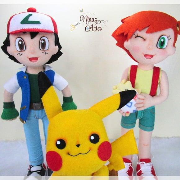 Kit Pikachu, Ash e Misty - Tema Pokémon