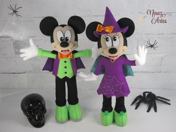 Mickey e Minnie - Tema Halloween