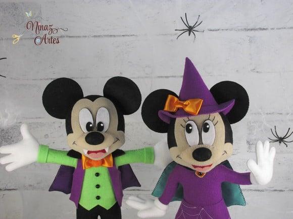 Mickey e Minnie - Tema Halloween