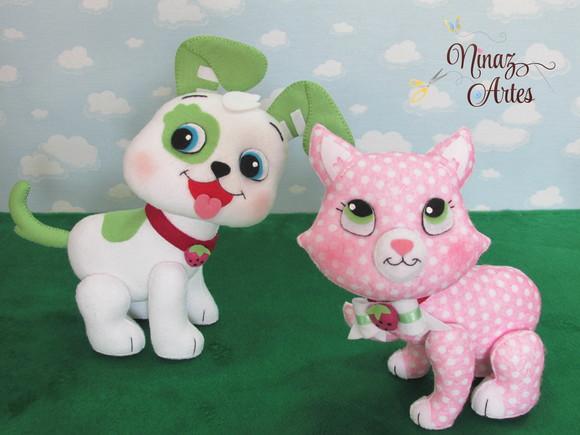 Moranguinho Baby e Mascotes - Kit com 3 Personagens