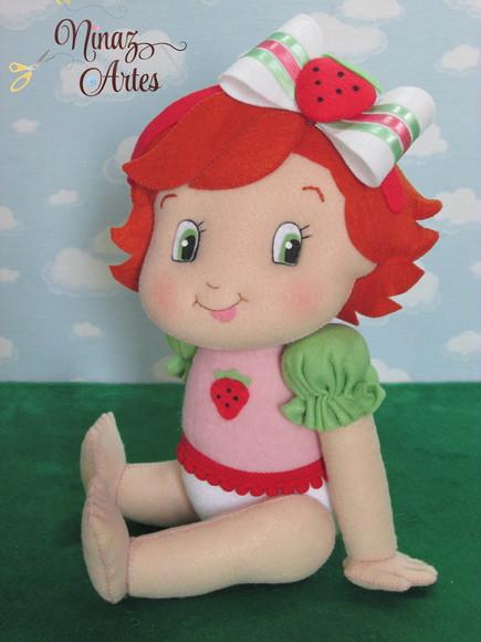 Moranguinho Baby e Mascotes - Kit com 3 Personagens