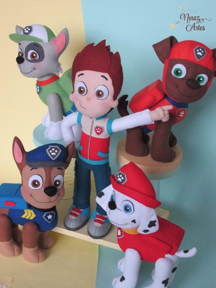 Patrulha Canina - Kit com 5 Bonecos