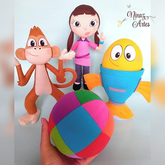 Peixonauta - Kit com 4 Bonecos Decorativos