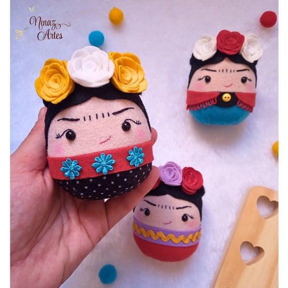 Pingentes Frida - Kit com 3 Bolinhas