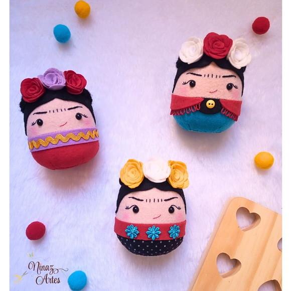 Pingentes Frida - Kit com 3 Bolinhas