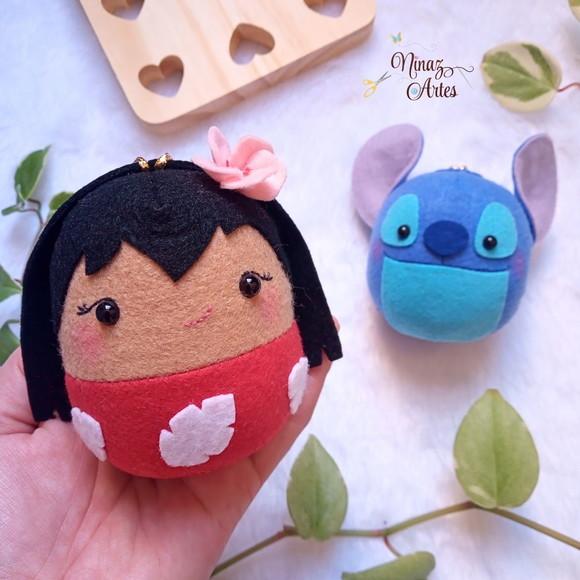 Pingentes Lilo e Stitch - Kit com 2 Bolinhas