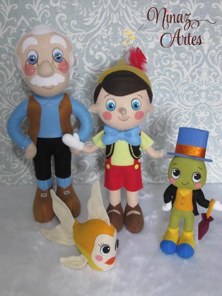 Pinóquio - Kit com 4 Personagens