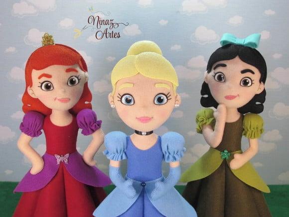 Princesa Ella e Irmãs - Princesa Azul - Tema Cinde Rela