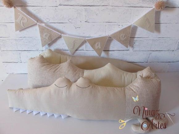 Protetor de Berço Crocodilo com 2mx20cm - Quarto Infantil