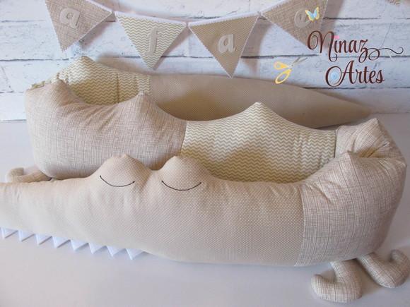 Protetor de Berço Crocodilo com 2mx20cm - Quarto Infantil