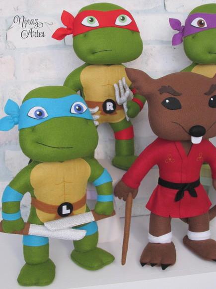 Tartarugas Ninjas - Kit com 5 Personagens