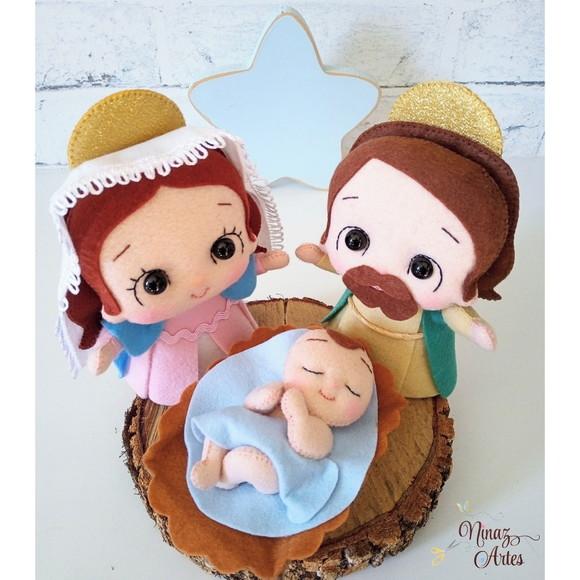 Trio Sagrada Família - Decoração de Natal