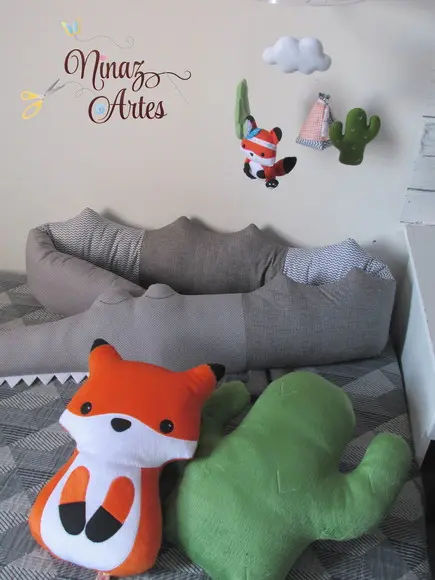 Almofada Raposinha - Decoração de Quarto Infantil