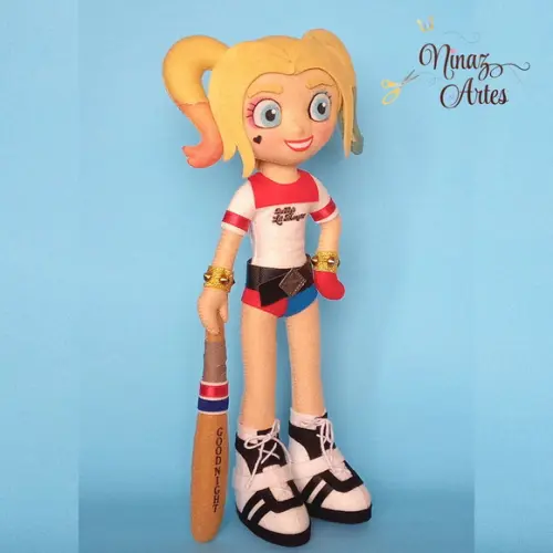 Boneca Arlequina - Tema Harley Quinn