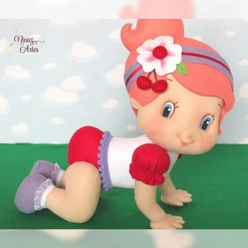 Boneca Cerejinha Baby - Tema Moranguinho Baby