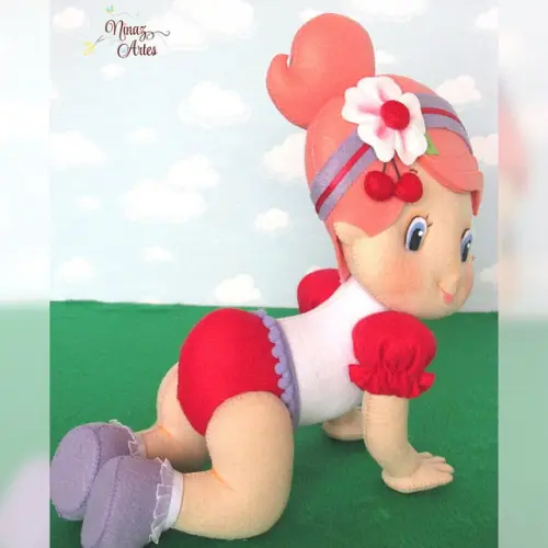 Boneca Cerejinha Baby - Tema Moranguinho Baby