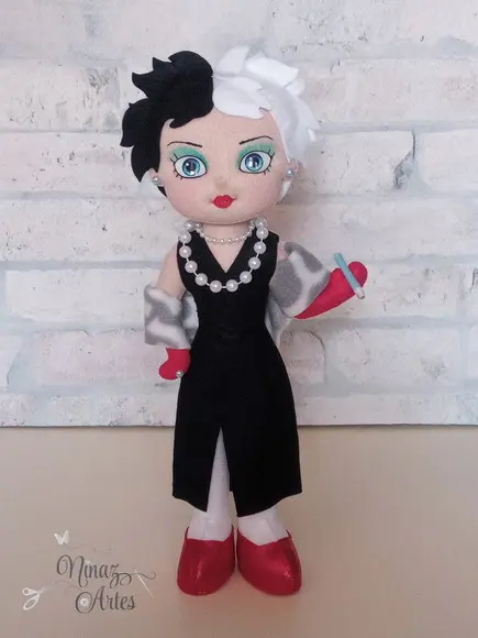 Boneca Cruella - Tema 101 Dálmatas - Vilãs