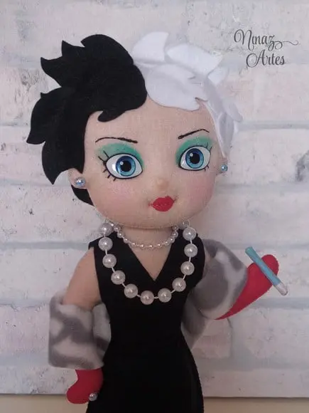 Boneca Cruella - Tema 101 Dálmatas - Vilãs