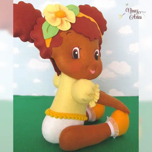 Boneca Laranjinha Baby - Tema Moranguinho Baby