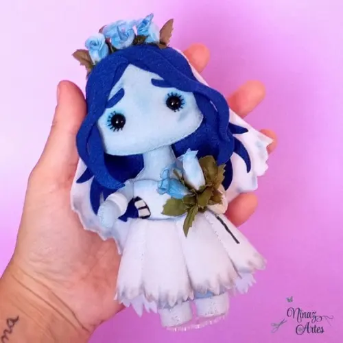 Boneca Mini Noiva Cadáver - Coleção Trevosos