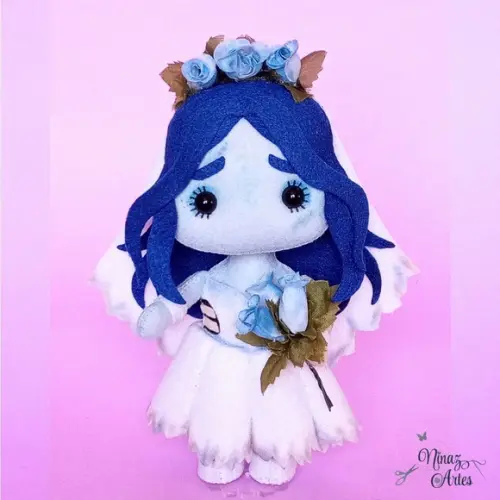 Boneca Mini Noiva Cadáver - Coleção Trevosos