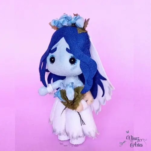 Boneca Mini Noiva Cadáver - Coleção Trevosos