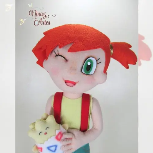 Boneca Misty com Togepi - Tema Pokémon