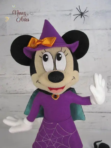 Boneca Minnie Bruxinha - Tema Halloween