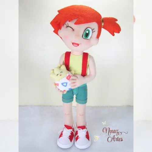 Boneca Misty com Togepi - Tema Pokémon