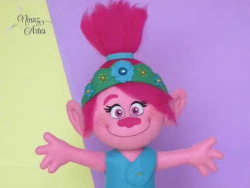 Boneca Poppy - Tema Trolls