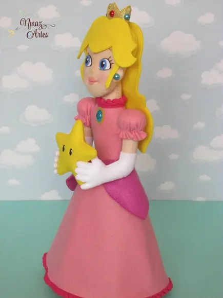 Boneca Princesa Peach - Tema Super Mario