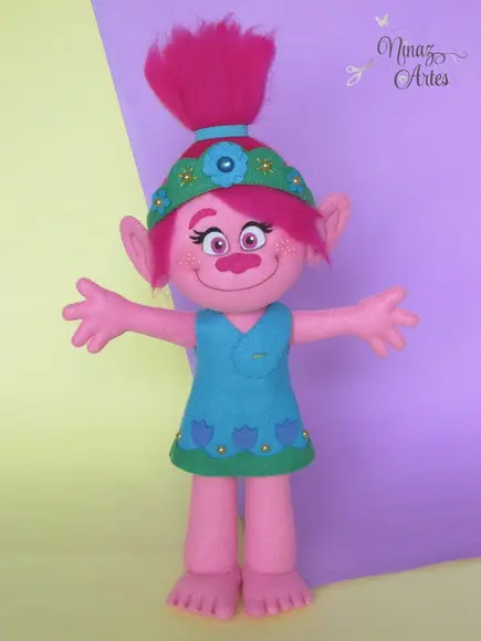 Boneca Poppy - Tema Trolls