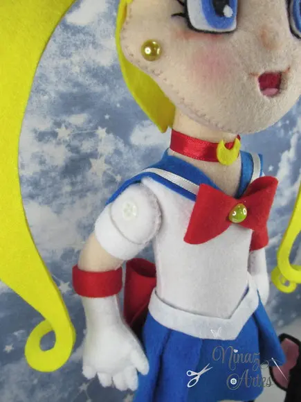 Boneca Sailor Moon com Luna - Tema Mangá