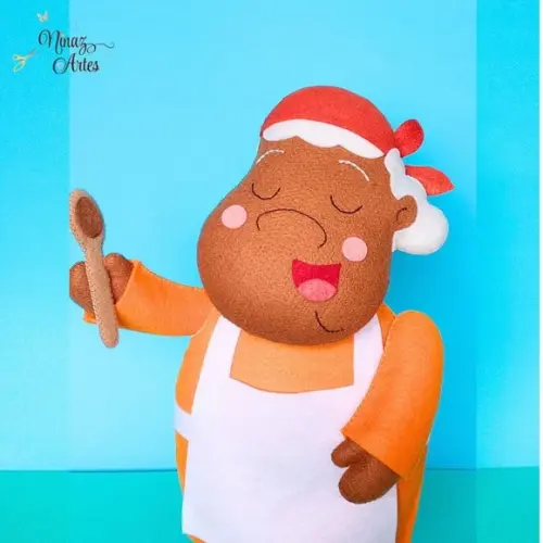 Boneca Tia Anastácia -Tema Sítio do Picapau Amarelo