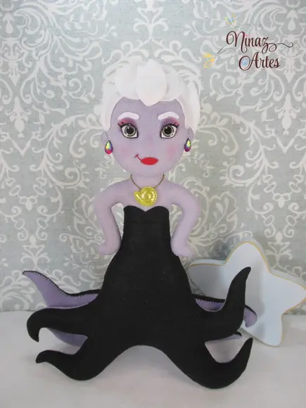 Boneca Úrsula - Tema Princesa Sereia - Fundo do Mar