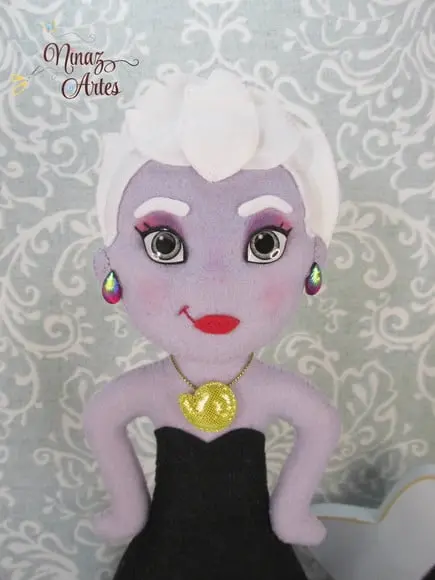 Boneca Úrsula - Tema Princesa Sereia - Fundo do Mar