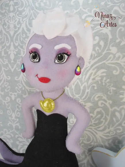 Boneca Úrsula - Tema Princesa Sereia - Fundo do Mar