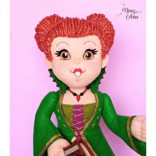 Boneca Winifred Sanderson - Tema Hocus Pocus