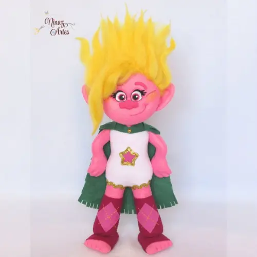 Boneca Viva - Tema Trolls